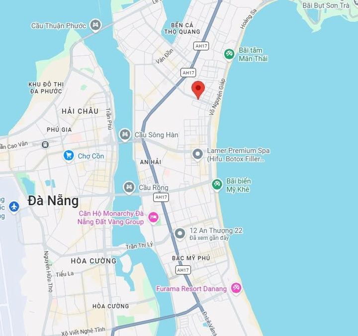 Дуплекс. Vương Thừa Vũ, Đà Nẵng. 20,000,000 VND (~760 USD)/месяц. Красивые окна. Роскошная мебель, фото 1